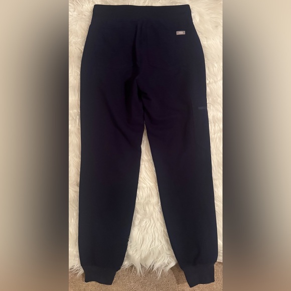 FIGS Elastic Waist Drawstring Jogger Scrub Pants in Navy Size XXS - Picture 6 of 13